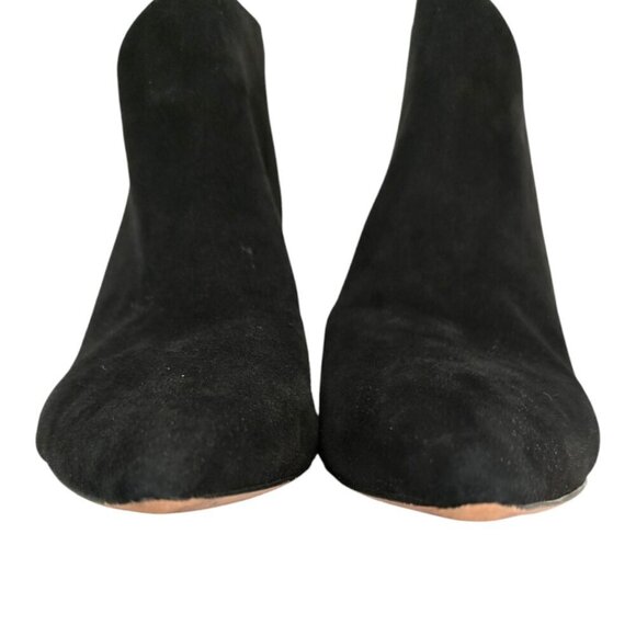 Enzo Angiolini Ruthley Black Suede Pointed Toe Stiletto Ankle Bootie Sz 9.5M - Picture 4 of 9